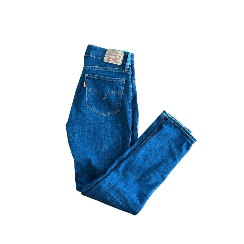 Levi‎ 711 Womens Jeans Skinny Zip Fly Denim Medium Wash Sz 26 Stretch